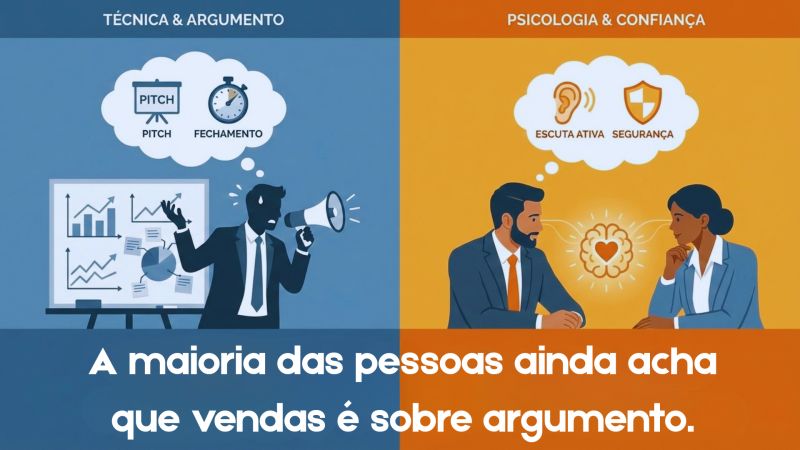 A maioria das pessoas ainda acha que vendas é sobre argumento
